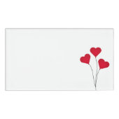 Niedliche Herzballons Namenschild (Vorderseite)