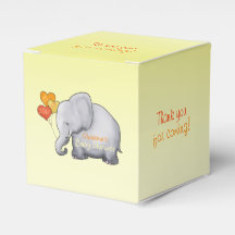 Niedliche Herzblasen Elephant Neutral Baby Dusche