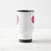 Niedliche Herzdoodle Reisebecher (Mittel)