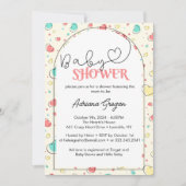 Niedliche Herzdusche Einladung (Vorderseite)