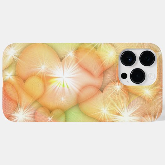 Niedliche Herzen Case-Mate iPhone Hülle (Rückseite (Horizontal))