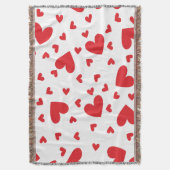 Niedliche Herzen Decke (Vorderseite Vertikal)