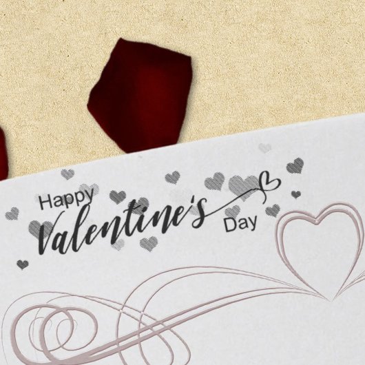 Niedliche Herzen des glücklichen Valentinstag Permastempel