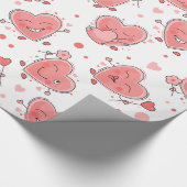 Niedliche Herzen Geschenkpapier (Ecke)