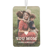 Niedliche HERZEN LIEBE SIE MAMA Muttertag Autolufterfrischer (Rückseite)