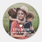 Niedliche HERZEN LIEBE SIE MAMA Muttertag Magnet (Vorne)
