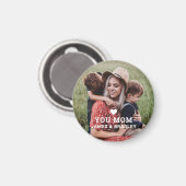 Niedliche HERZEN LIEBE SIE MAMA Muttertag Magnet (Vorderseite/Rückseite)