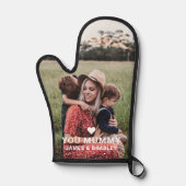 Niedliche HERZEN LIEBE SIE MUMMY Foto Muttertag Ofenhandschuh (Vorderseite)