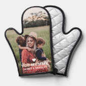 Niedliche HERZEN LIEBE SIE MUMMY Foto Muttertag Ofenhandschuh (Vorderseite/Rückseite)