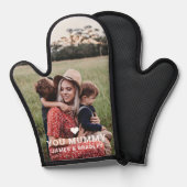 Niedliche HERZEN LIEBE SIE MUMMY Foto Muttertag Ofenhandschuh (Vorderseite/Rückseite)