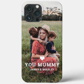 Niedliche HERZEN LIEBE SIE MUMMY Mother Day Foto Case-Mate iPhone Hülle (Rückseite)
