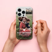 Niedliche HERZEN LIEBE SIE MUMMY Mother Day Foto Case-Mate iPhone Hülle