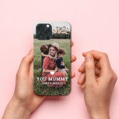 Niedliche HERZEN LIEBE SIE MUMMY Mother Day Foto Case-Mate iPhone Hülle