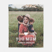 Niedliche HERZEN-LIEBE SIE MUTTERTAGLICHES Foto Fleecedecke (Vorderseite)