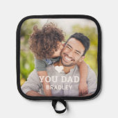 Niedliche HERZEN LIEBE SIE VATER Foto Vatertag Topflappen (Vorderseite)