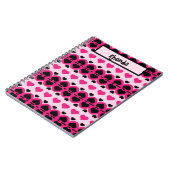 Niedliche Herzen Notizblock (Linke Seite)