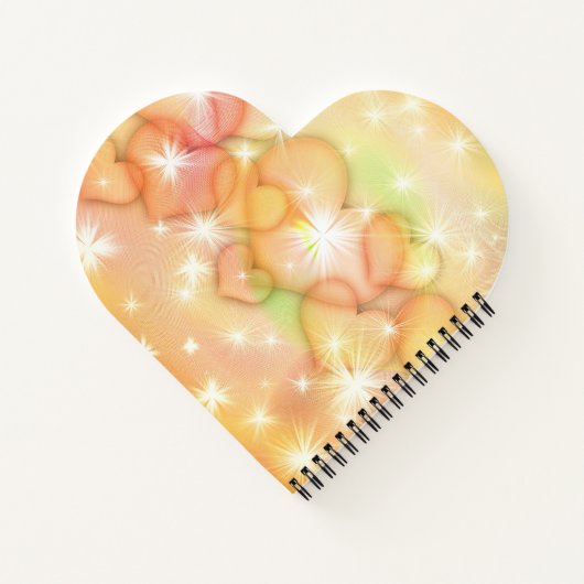 Niedliche Herzen Notizblock (Rückseite)