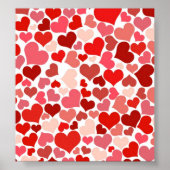 Niedliche Herzen Poster (Vorne)