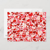 Niedliche Herzen Postkarte (Vorne/Hinten)