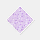 Niedliche Herzen rosa Serviette (Ecke)