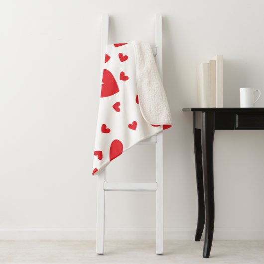 Niedliche Herzen Sherpadecke (Beispiel)