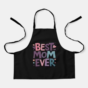 Niedliche Herzen und Blume Beste Mama je Schürze
