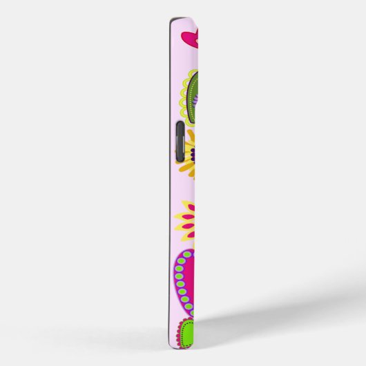 Niedliche Herzen und Blume Case-Mate iPhone Hülle (Rückseite / Rechts)