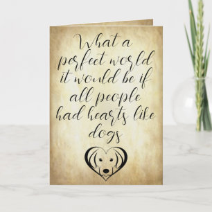 Niedliche Herzen wie Hunde perfekte Welt Karte