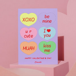 Niedliche Herzen XOXO Seien Sie meine Valentin Tag Feiertagskarte