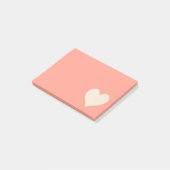 Niedliche Herzform Post-it Klebezettel (angewinkelt)