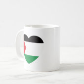 niedliche Herzgrafik der Paläste Kaffeetasse (Vorderseite Links)