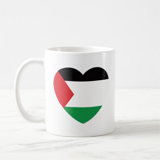 niedliche Herzgrafik der Paläste Kaffeetasse (Links)