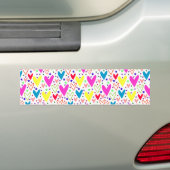Niedliche Herzmuster Autoaufkleber (Auf Auto)