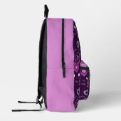 Niedliche Herzmuster Bedruckter Rucksack (Links)