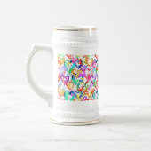 Niedliche Herzmuster Bierglas (Links)