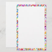 Niedliche Herzmuster Briefpapier (Vorne/Hinten)