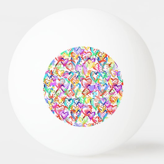 Niedliche Herzmuster Case-Mate iPhone cas Tischtennisball (Vorderseite)