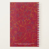 Niedliche Herzmuster - Herz-Net-Ardent Planer (Rückseite)