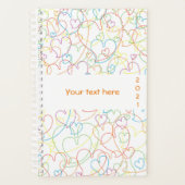 Niedliche Herzmuster - Herz-Net Classic Planer (Vorderseite)