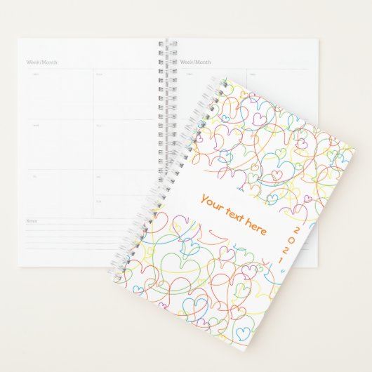 Niedliche Herzmuster - Herz-Net Classic Planer (Anzeige)