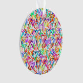 Niedliche Herzmuster Ornament (Vorderseite)