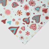 Niedliche Herzmuster Seidenpapier (Detail)