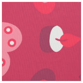 Niedliche Herzmuster Stoff (Nahaufnahme)