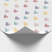 Niedliche Herzstil 2 Geschenkpapier (Ecke)