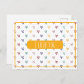 Niedliche Herzstil 2 Postkarte (Vorne/Hinten)