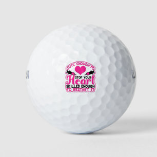 Niedliche Herzstillstand Golfball