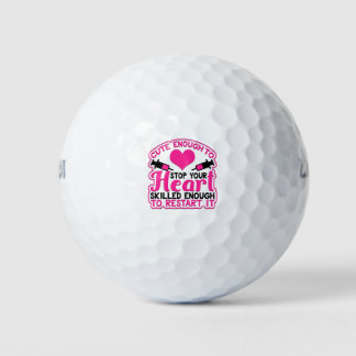 Niedliche Herzstillstand Golfball
