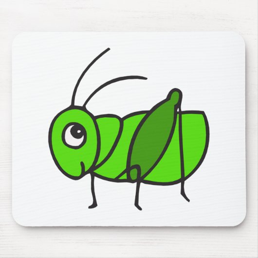 Niedliche Heuschrecke Mousepad (Vorne)