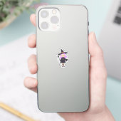 Niedliche Hexe Aufkleber (Telefon)