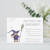 Niedliche Hexe | Baby Shooting Game Einladung (Stehend Vorderseite)